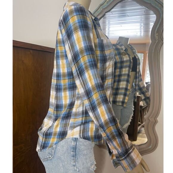 Harley Davidson Women Plaid Rayon Button Up Biker Shirt HDMC Size Small - Picture 8 of 11